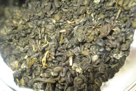螺旋状的茶叶
